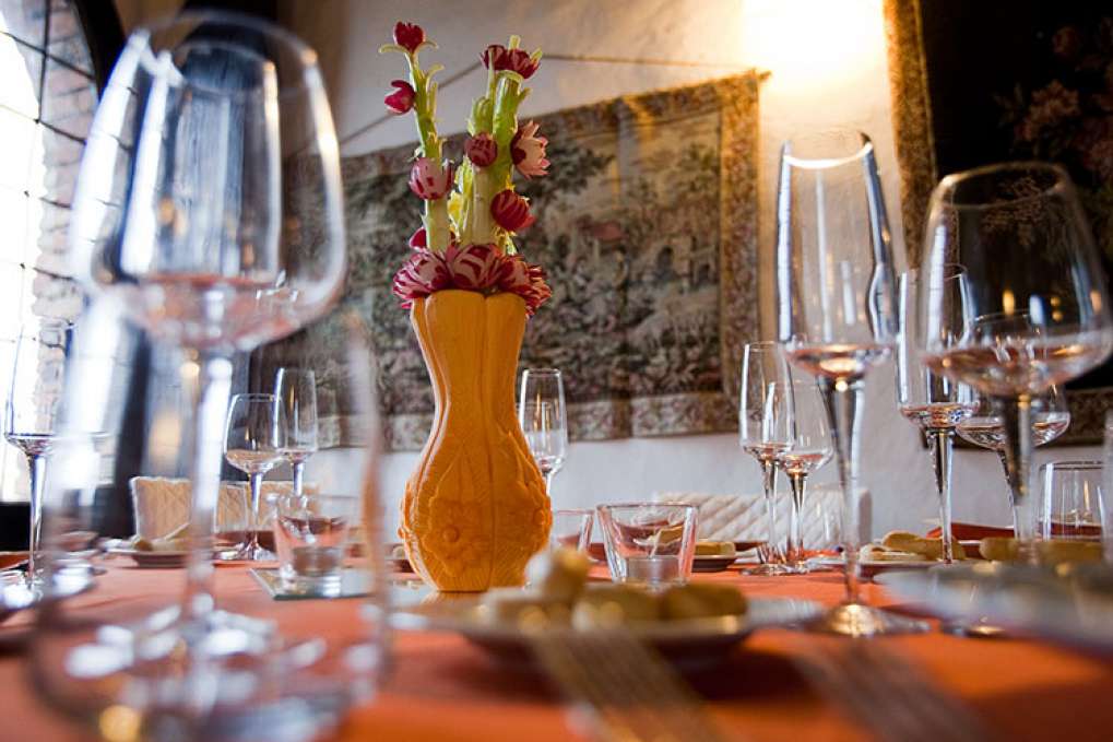 Centrotavola Zucca e Ravanelli